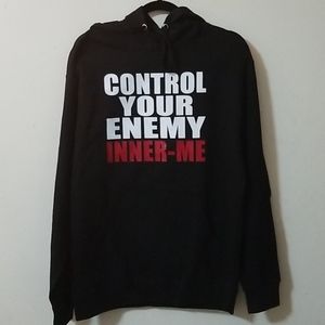 SBC Control Your Enemy In-nner me Black Hoodie Sweatshirt